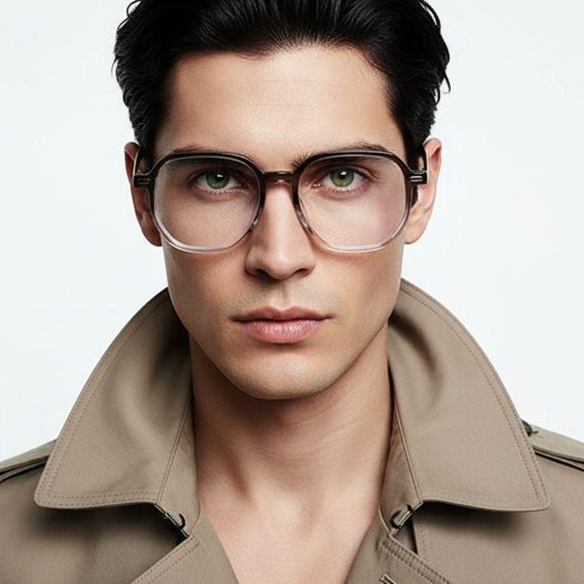 Geometric Pink TR90 Glasses #BS1924-0024