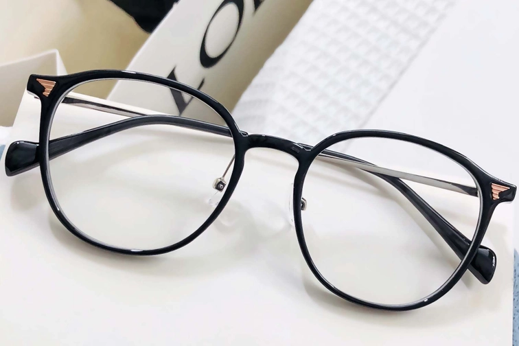 Oval Black TR90 Glasses #BS1924-0026