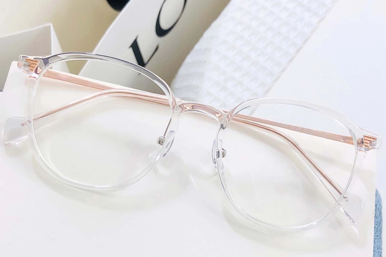Oval Transparent TR90 Glasses #BS1924-0027