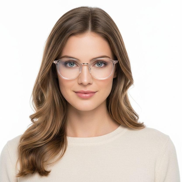 Oval Transparent TR90 Glasses #BS1924-0027