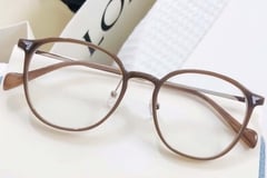 Oval Brown TR90 Glasses #BS1924-0029