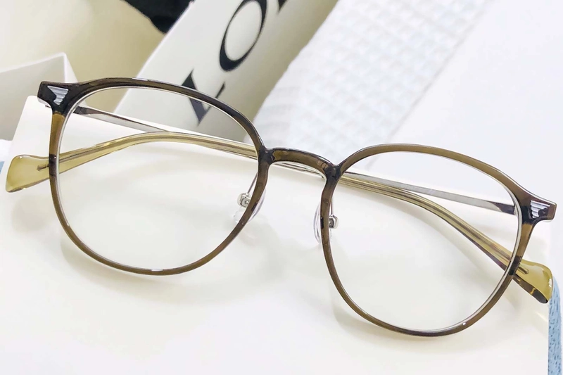 Oval Green TR90 Glasses #BS1924-0030