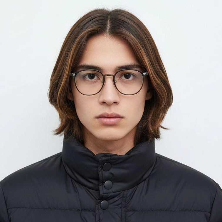 Gafas ovaladas verdes TR90 #BS1924-0030