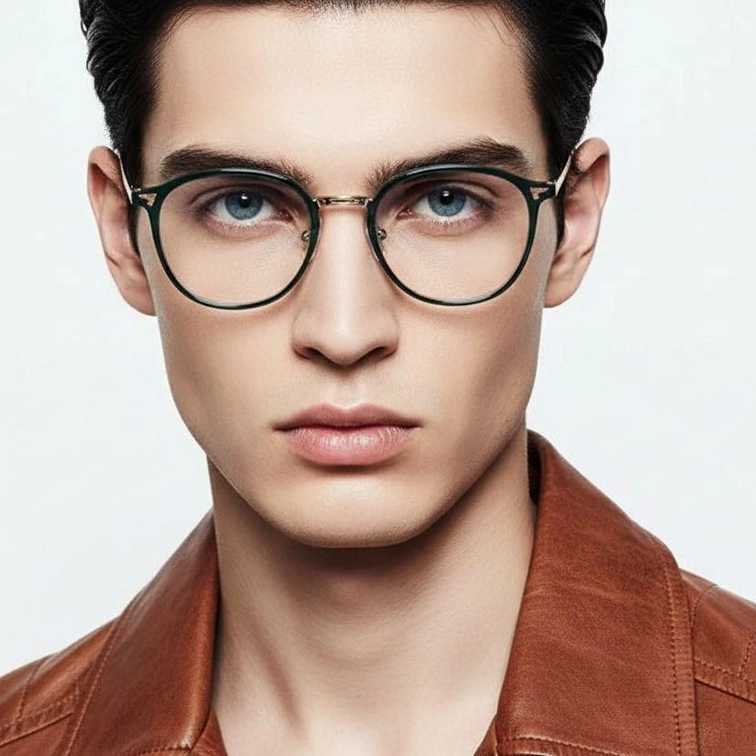 Gafas ovaladas azules TR90 #BS1924-0031