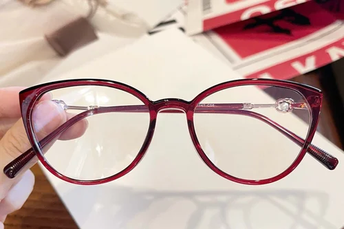 Lunettes papillon rouges TR90 #BS1924-0034