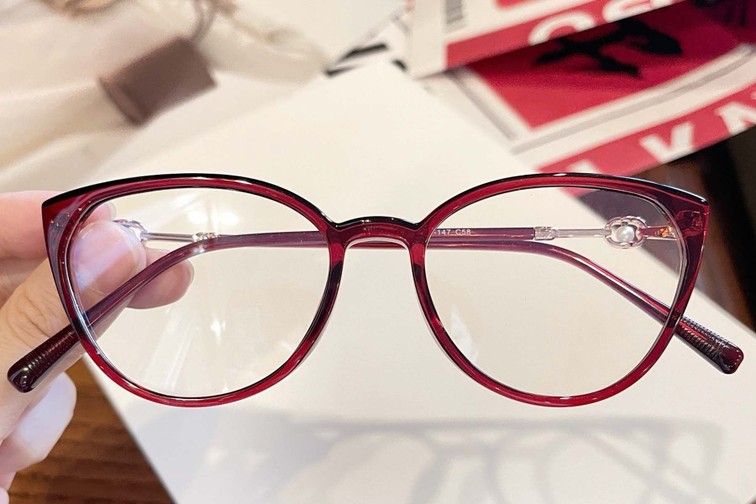 Occhiali da vista in TR90 rosso farfalla #BS1924-0034