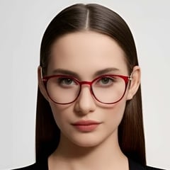 Butterfly Red TR90 Glasses #BS1924-0034