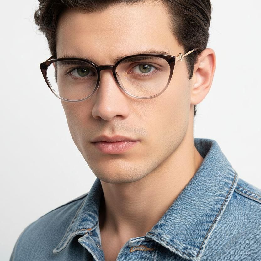 Schmetterlingsrosa TR90-Brille #BS1924-0036