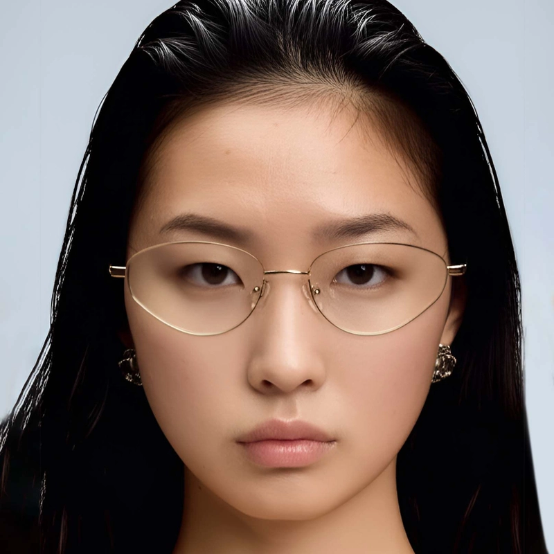 Vlinder Gouden Metalen Bril #BS1924-0044