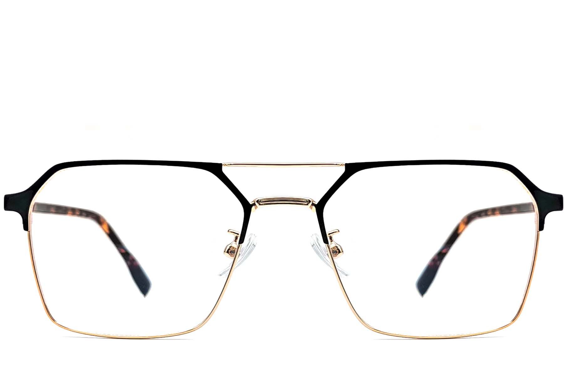 Aviator Golden Metal Glasses #BS1924-0049