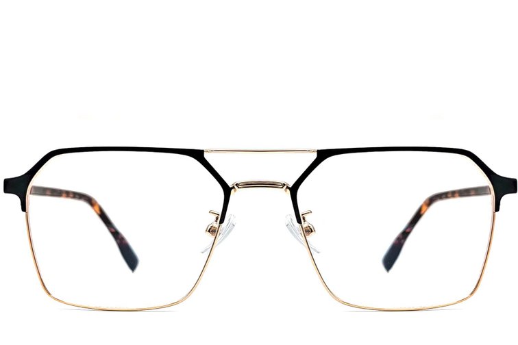 Pilotenbrille aus goldenem Metall #BS1924-0049