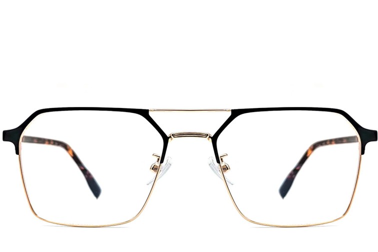 Gafas de aviador de metal dorado #BS1924-0049
