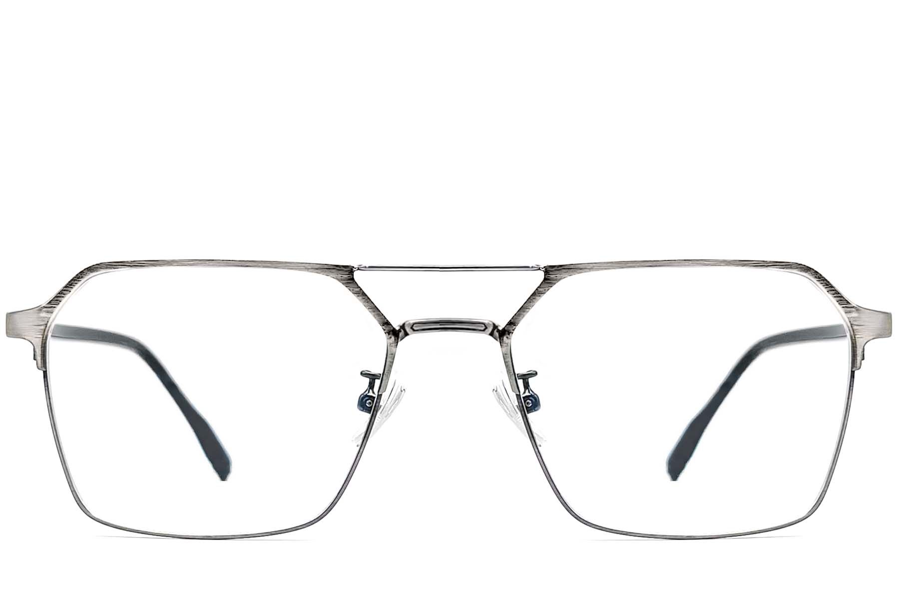 Aviator Grey Metal Glasses #BS1924-0050