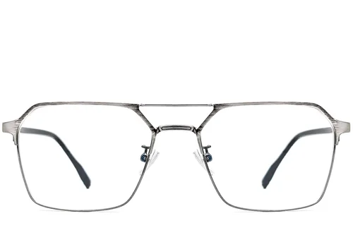 Lunettes aviateur en métal gris #BS1924-0050