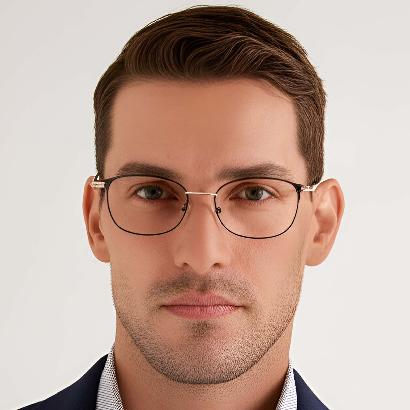 Gafas de metal dorado con forma de mariposa #BS1924-0053