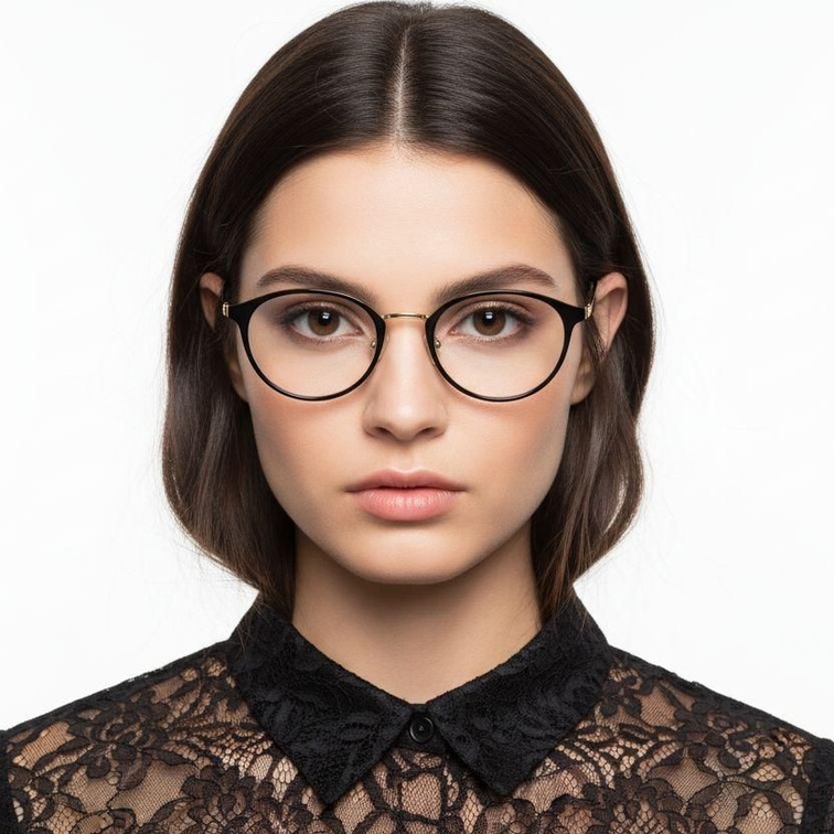 Gafas de metal dorado con forma de mariposa #BS1924-0053