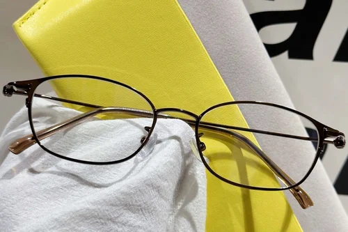 Lunettes papillon en métal marron #BS1924-0054