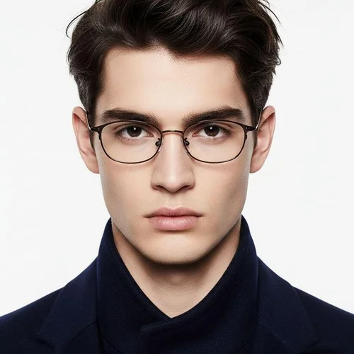 Lunettes papillon en métal marron #BS1924-0054