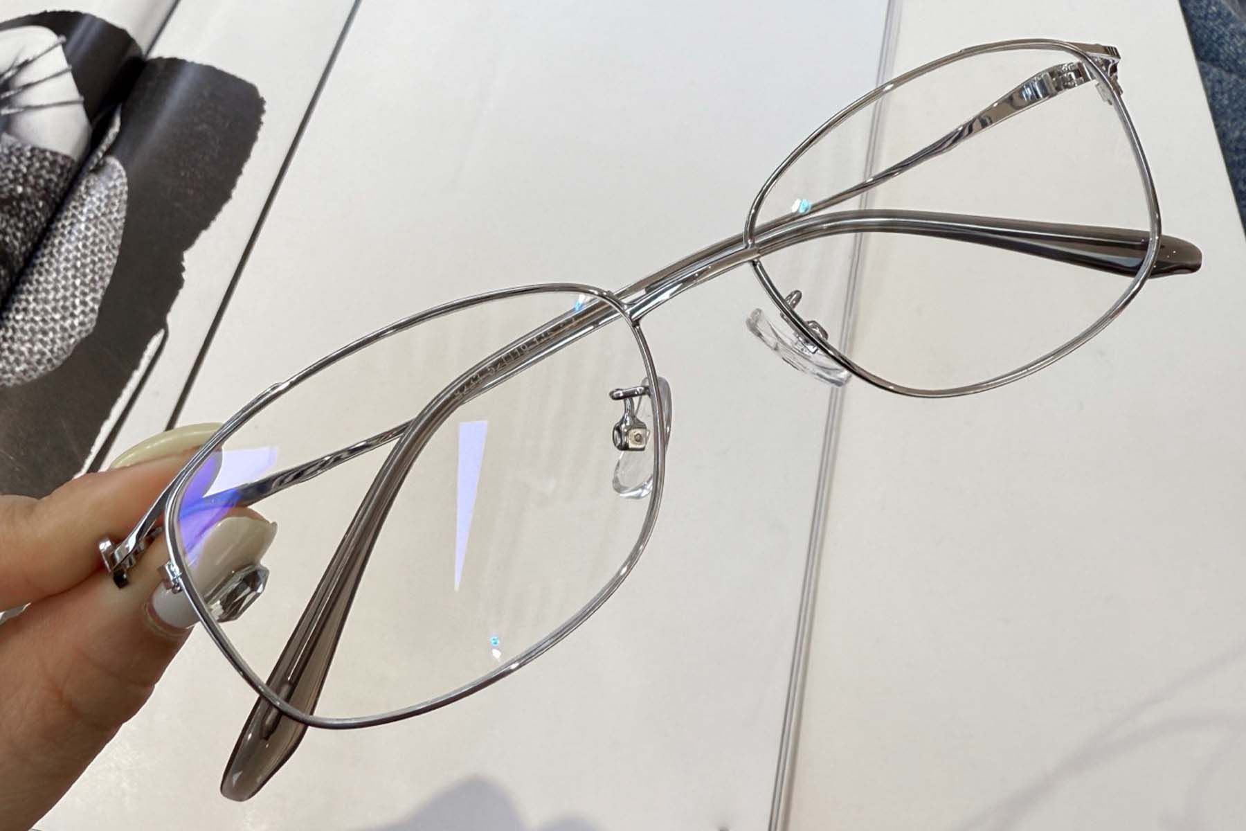 Rectangular Golden Metal Glasses #BS1924-0057