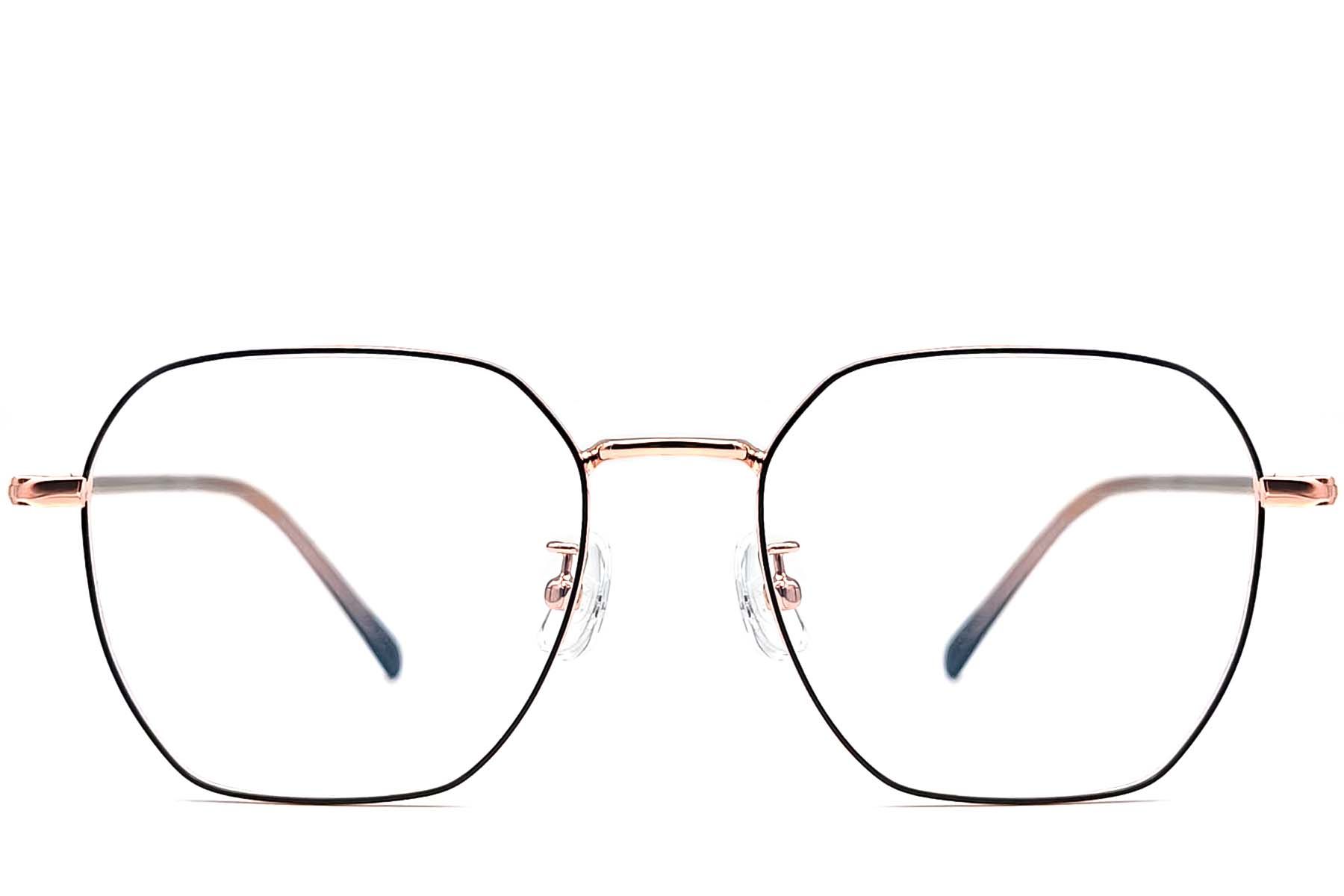 Geometric Black Metal Glasses #BS1924-0063