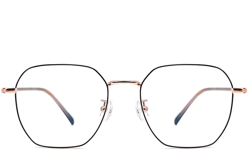 Geometric Black Metal Glasses #BS1924-0063