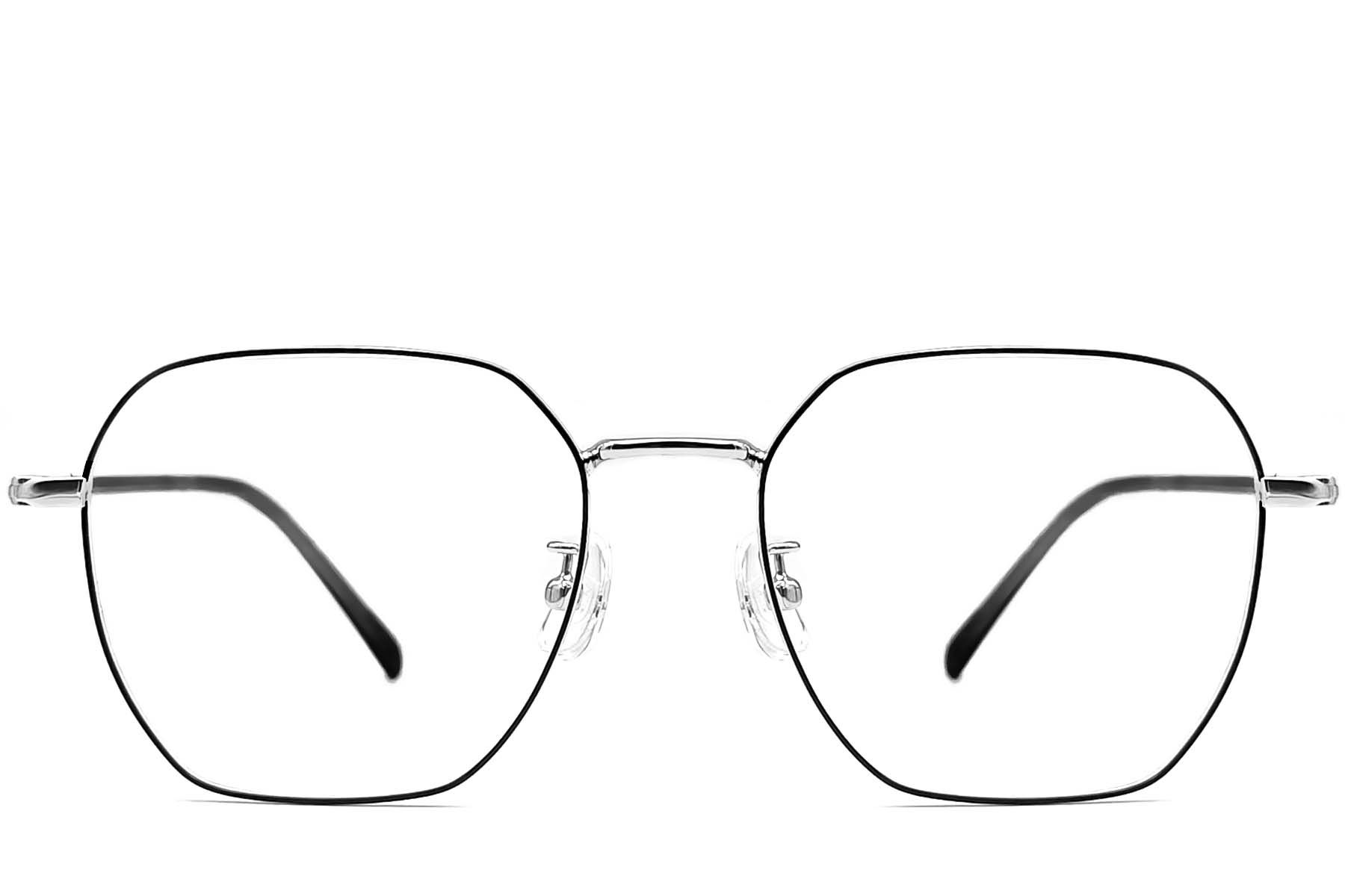 Geometric Black Metal Glasses #BS1924-0064