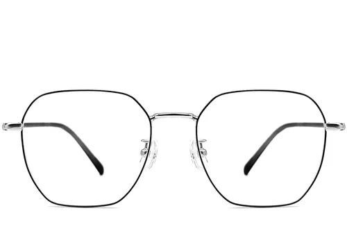 Lunettes géométriques en métal noir #BS1924-0064