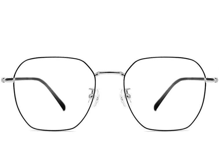 Geometric Black Metal Glasses #BS1924-0064