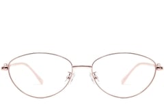 Oval Pink Metal Glasses #BS1924-0066