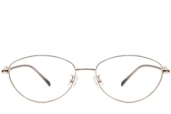 Gafas ovaladas de metal dorado #BS1924-0068
