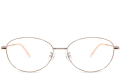 Gafas ovaladas de metal rosa #BS1924-0070