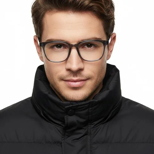 Lunettes rectangulaires grises TR90 #BS1924-0077
