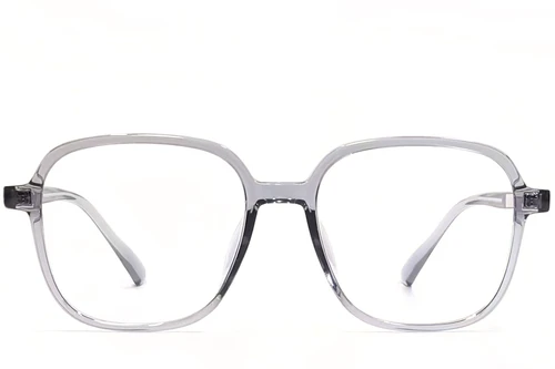 Rechteckige graue TR90-Brille #BS1924-0084