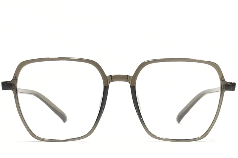 Rechteckige grüne TR90-Brille #BS1924-0087
