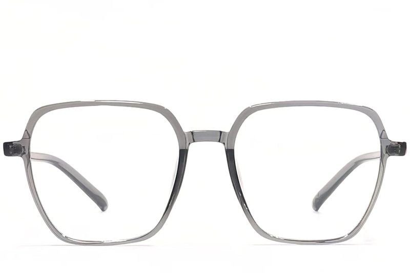 Rechteckige graue TR90-Brille #BS1924-0088