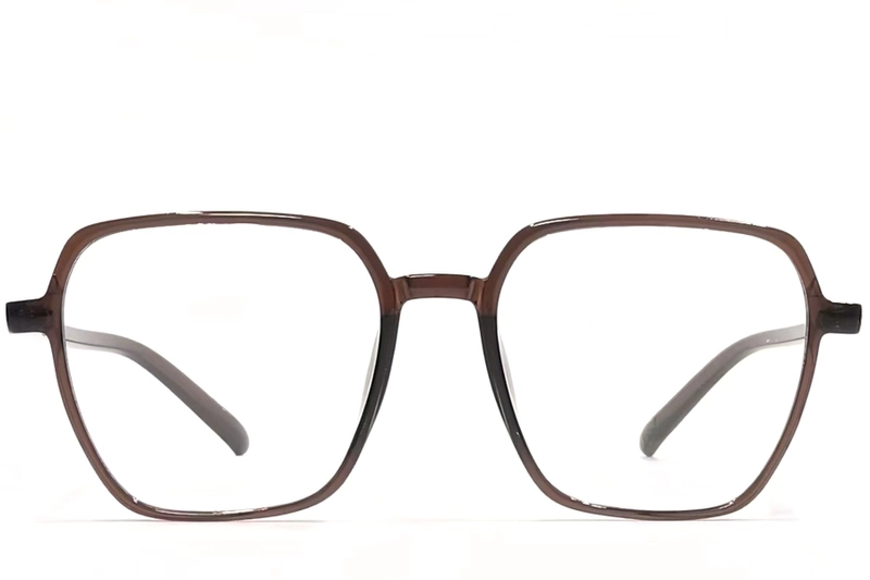 Rectangular Brown TR90 Glasses #BS1924-0090