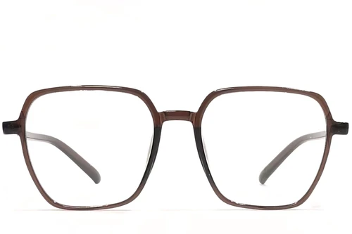 Rectangular Brown TR90 Glasses #BS1924-0090