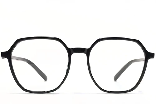 Geometrische schwarze TR90-Brille #BS1924-0092