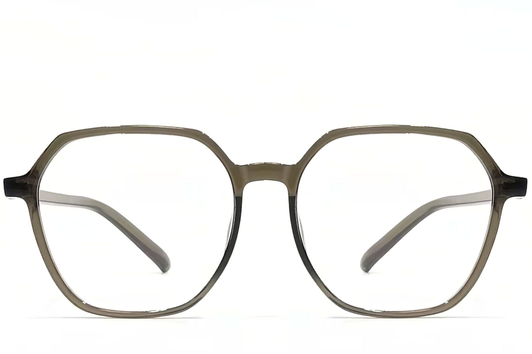 Geometric Green TR90 Glasses #BS1924-0093