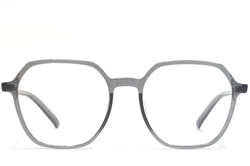 Geometric Grey TR90 Glasses #BS1924-0094