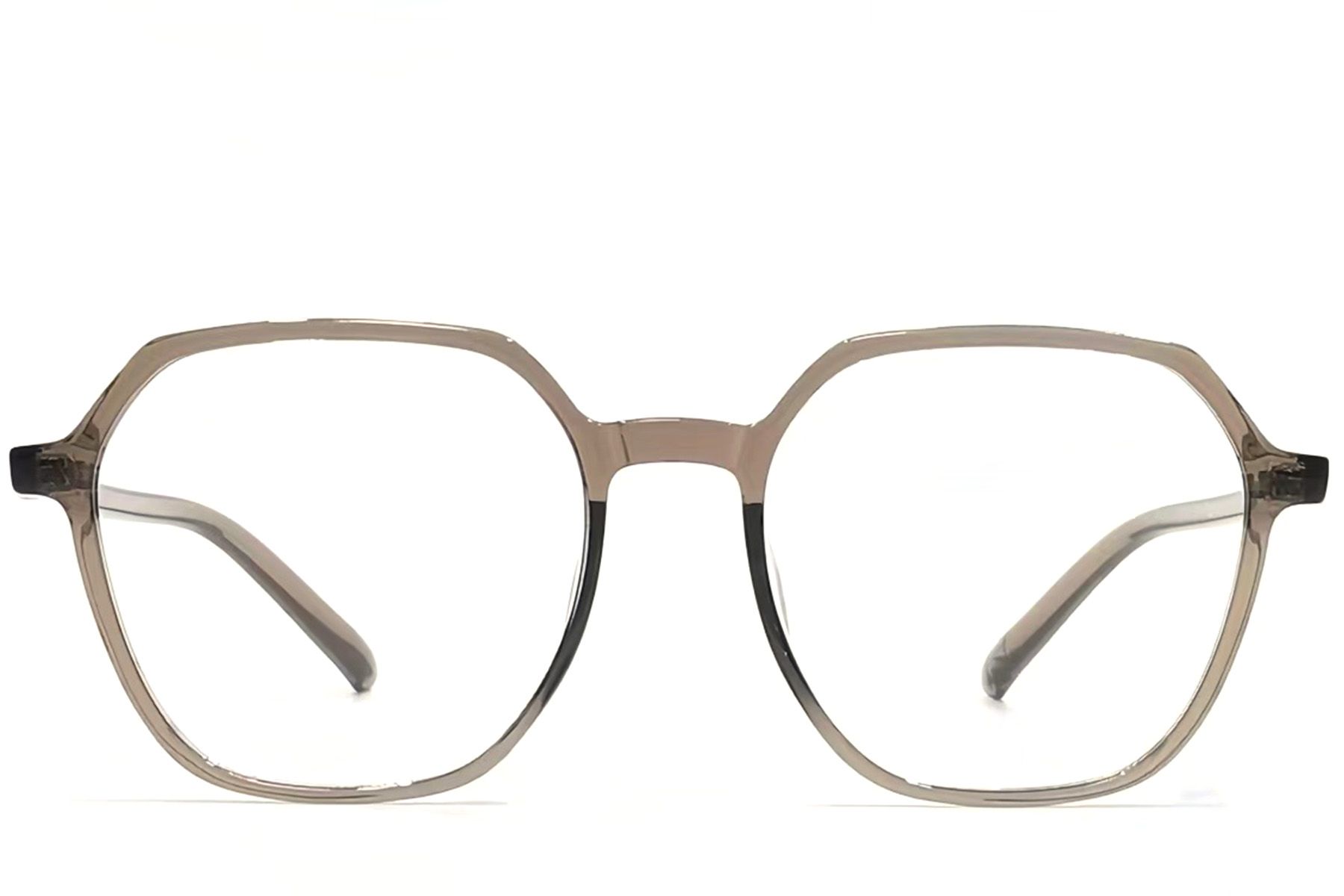 Geometric Brown TR90 Glasses #BS1924-0096