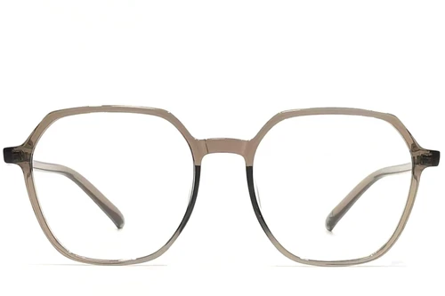 Geometric Brown TR90 Glasses #BS1924-0096