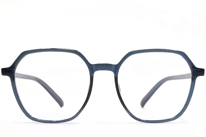 Geometric Blue TR90 Glasses #BS1924-0097