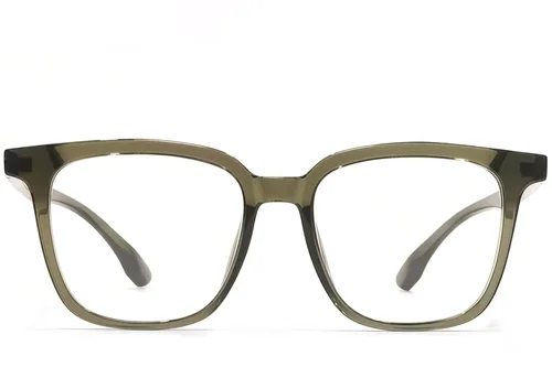 Lunettes rectangulaires vertes TR90 #BS1924-0099