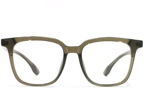 Rectangular Green TR90 Glasses #BS1924-0099