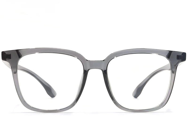 Rechteckige graue TR90-Brille #BS1924-0100