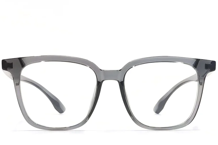Rectangular Grey TR90 Glasses #BS1924-0100