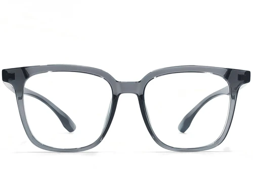 Rectangular Grey TR90 Glasses #BS1924-0101