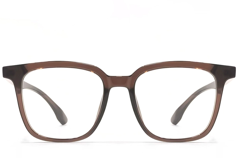 Rectangular Brown TR90 Glasses #BS1924-0103