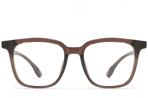 Rectangular Brown TR90 Glasses #BS1924-0103